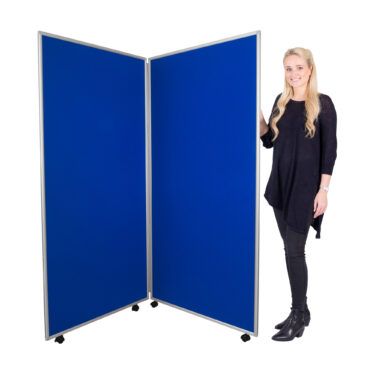 Mobile Jumbo Display Boards Blue with Aluminium Frame