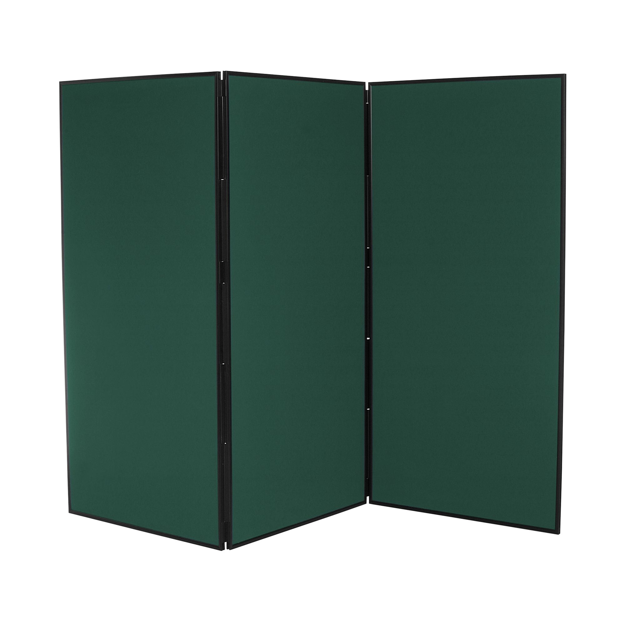 3 Panel Jumbo Display Board Bottle Green with Black Frame