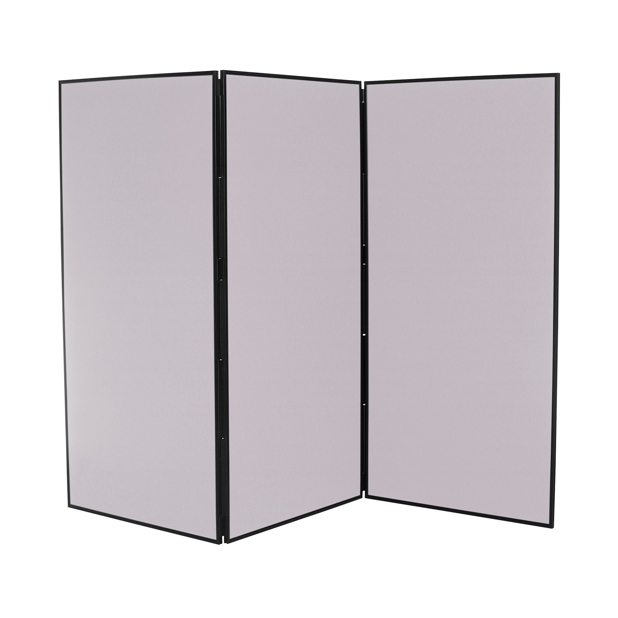 3 Panel Jumbo Display Board Grey with Black Frame