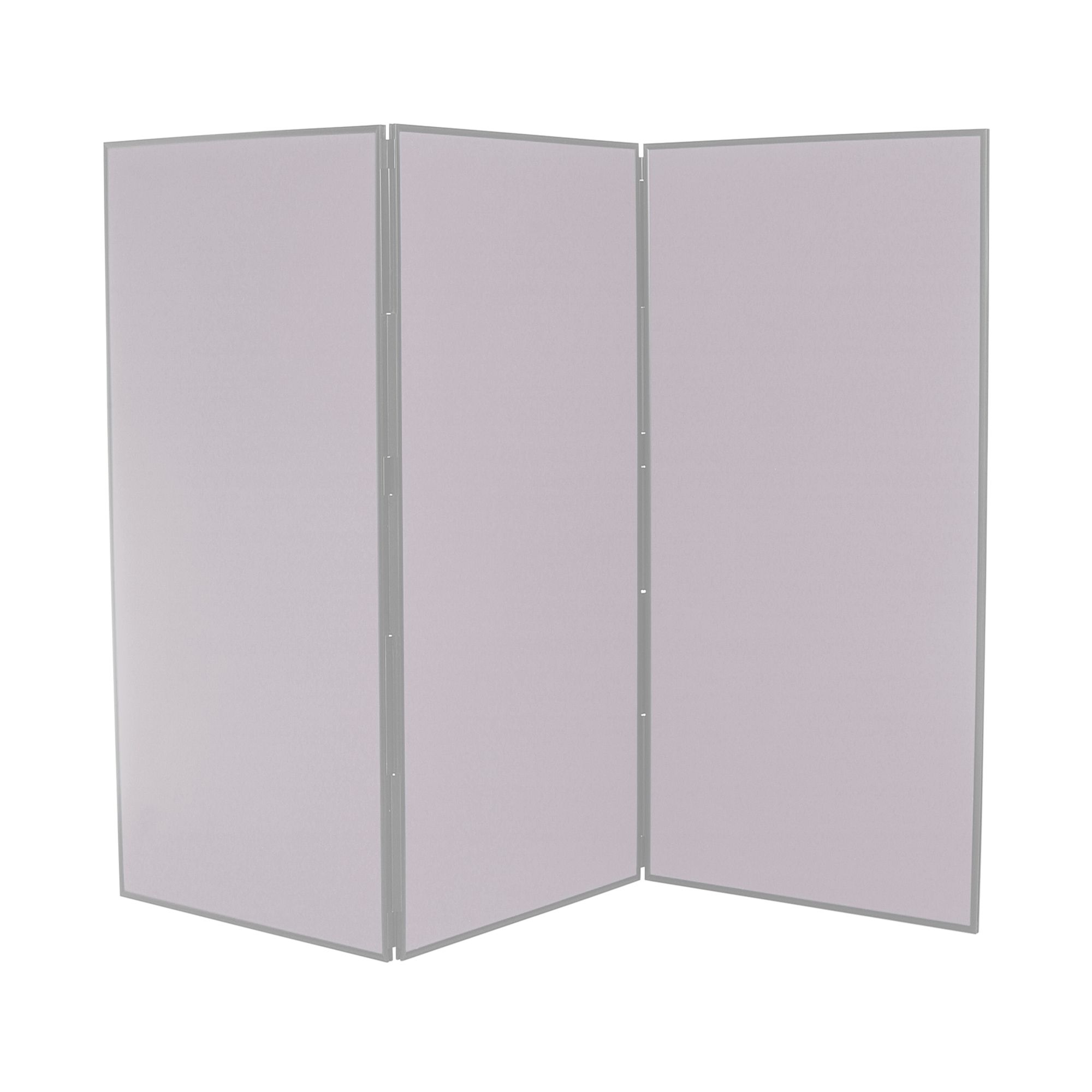 3 Panel Jumbo Display Board Grey with Grey Frame