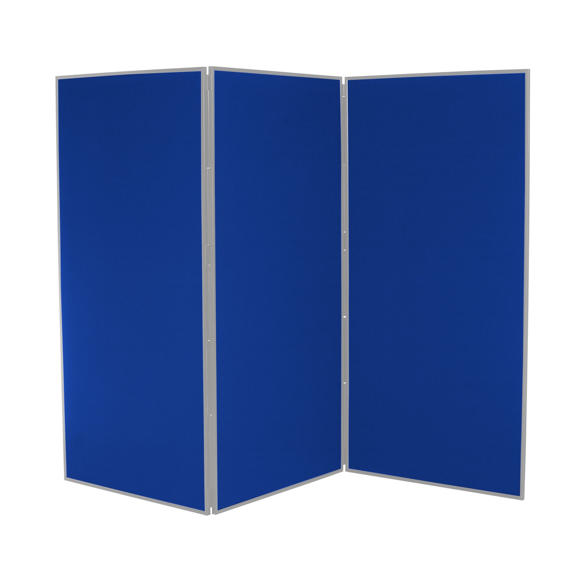 3 Panel Jumbo Display Board Navy Blue with Grey Frame