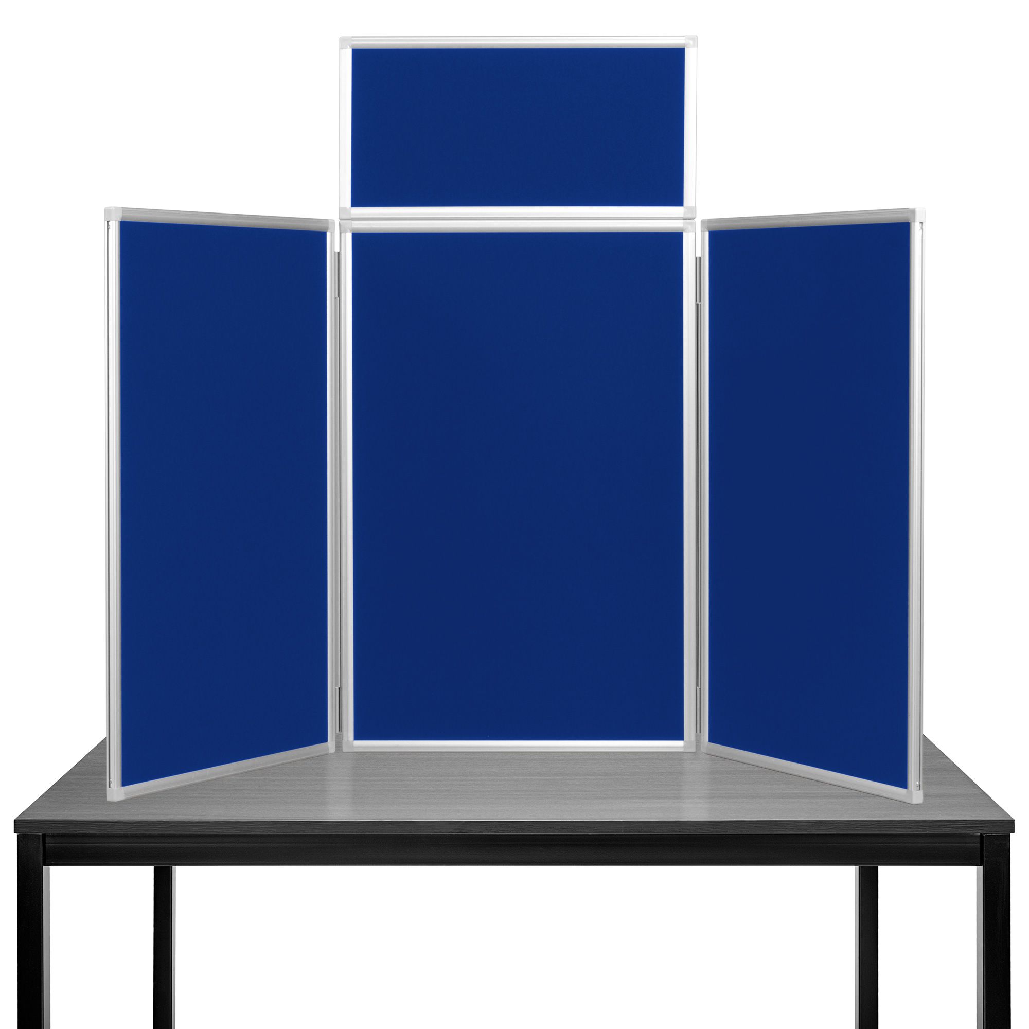 Maxi Desktop Display Boards Navy Blue with an Aluminium Frame