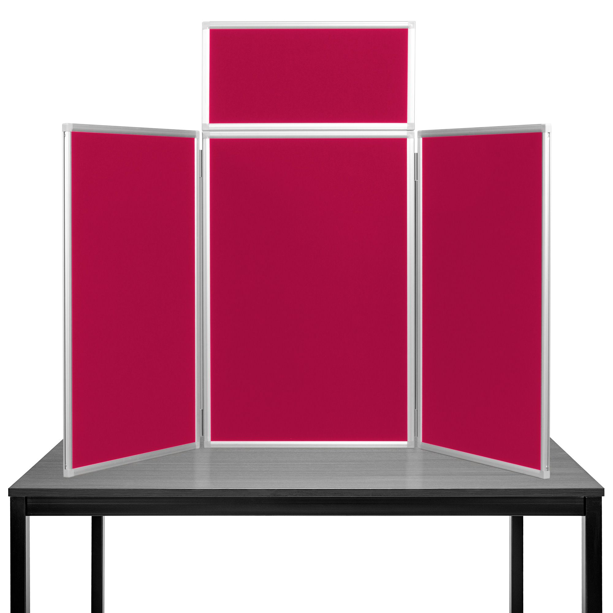 Maxi Desktop Display Boards Wine with an Aluminium Frame