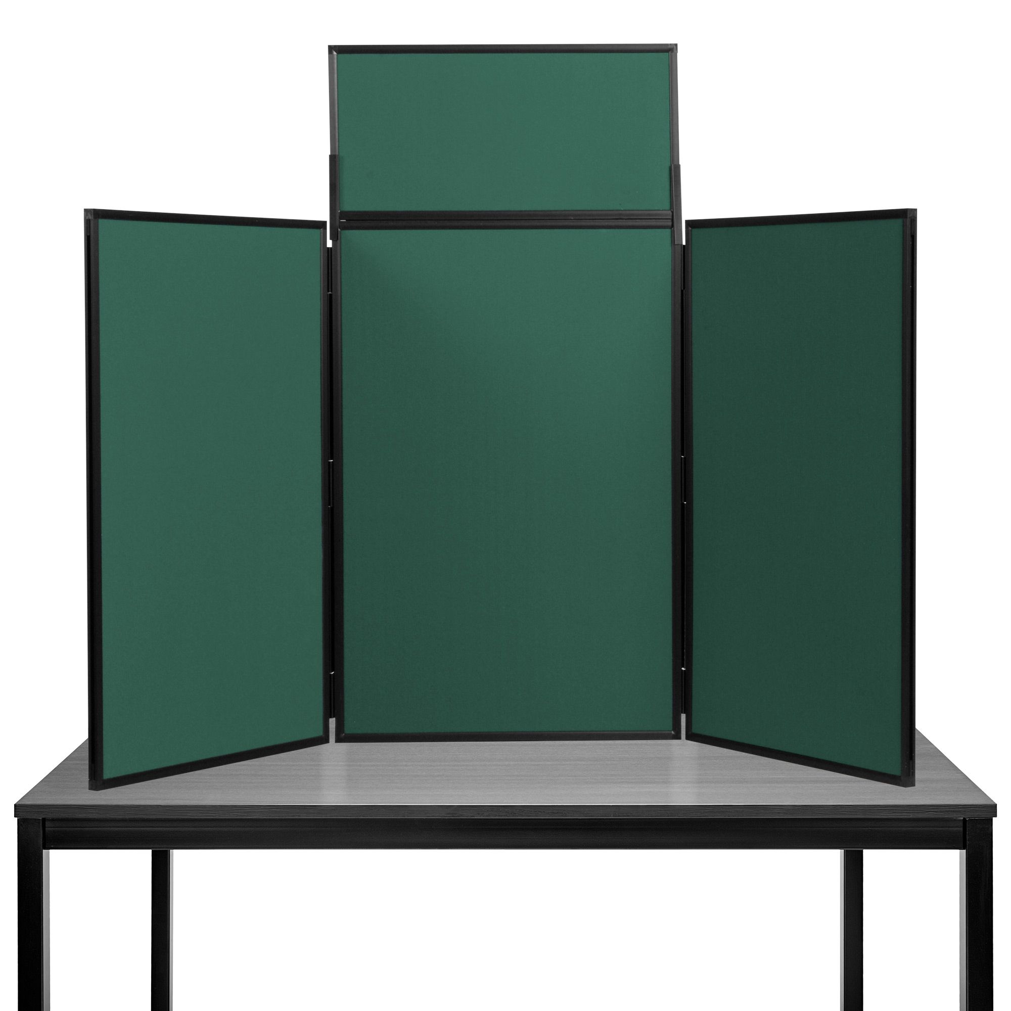 Maxi Desktop Display Boards Bottle Green with a Black Frame