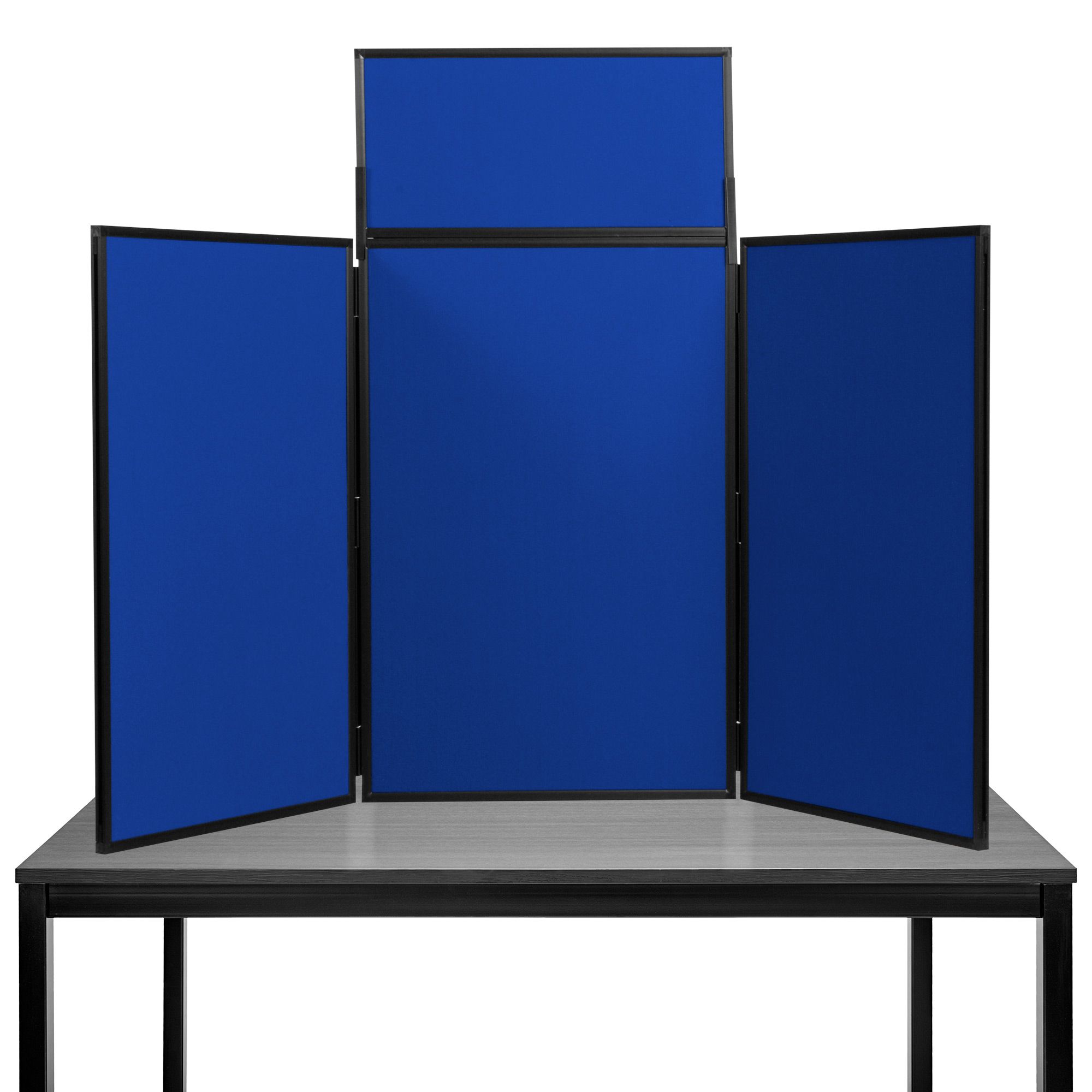 Maxi Desktop Display Boards Navy Blue with a Black Frame