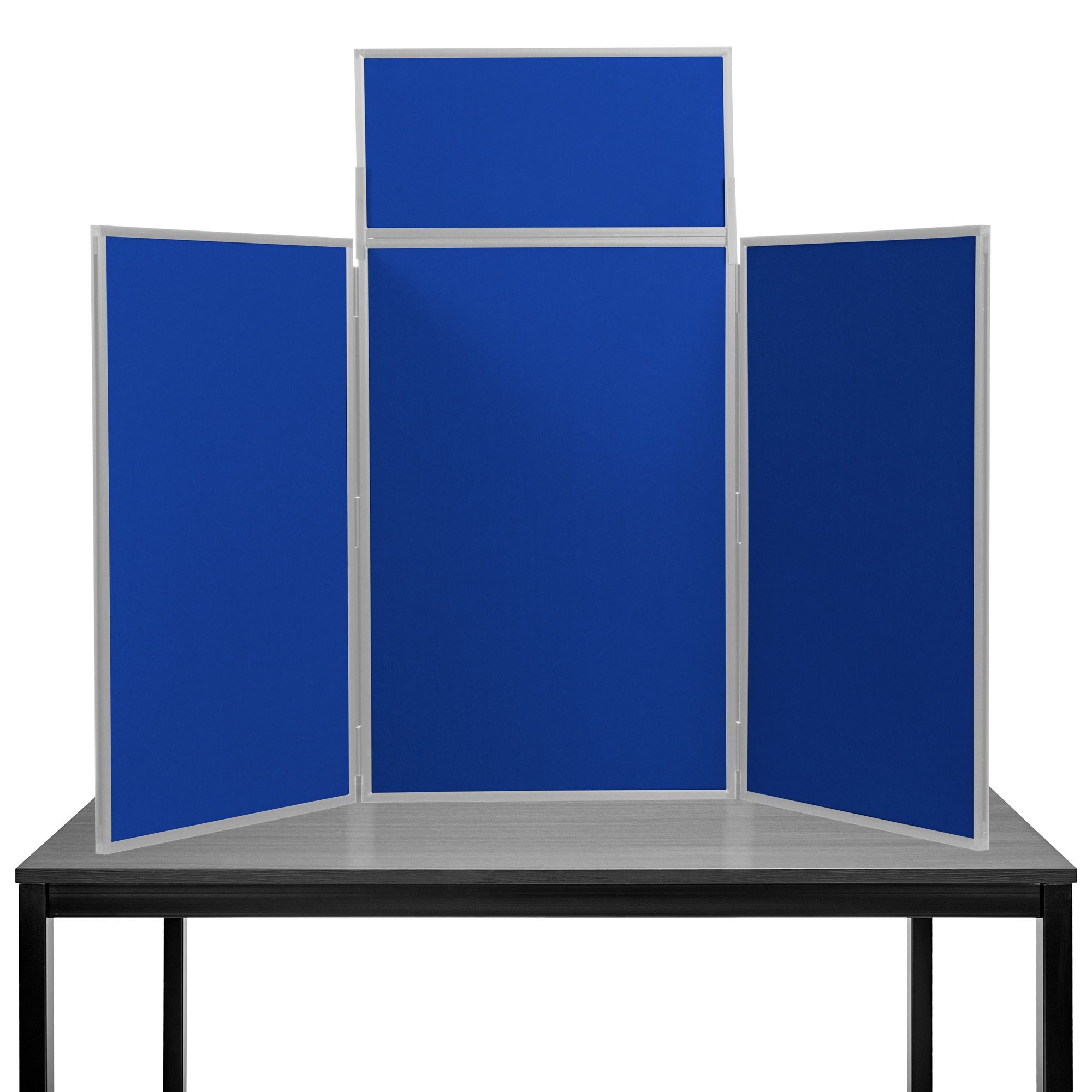 Maxi Desktop Display Boards Navy Blue with a Grey Frame