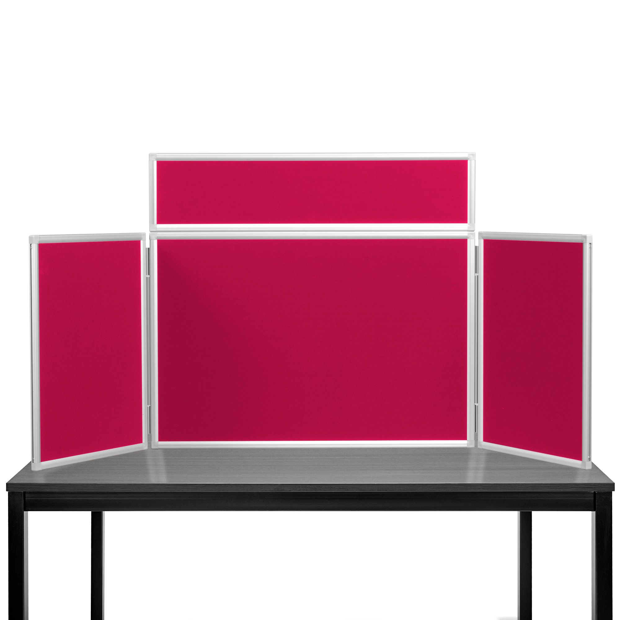 Midi Desktop Display Boards Wine with Aluminium Frame