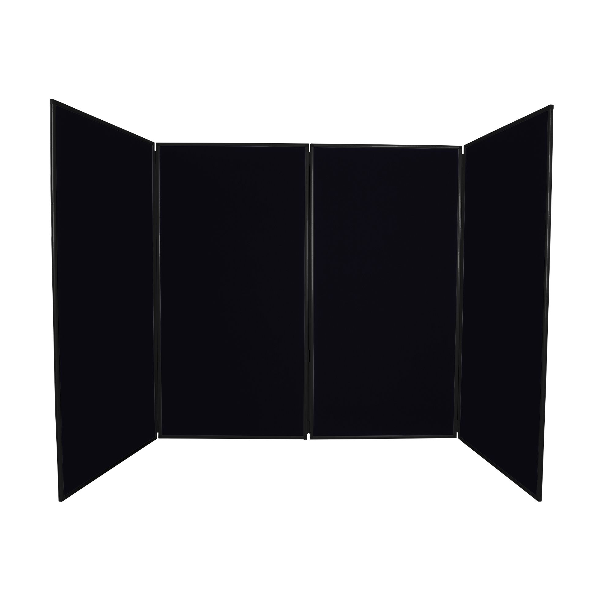 4 Panel Jumbo Display Board Black with Black Frame