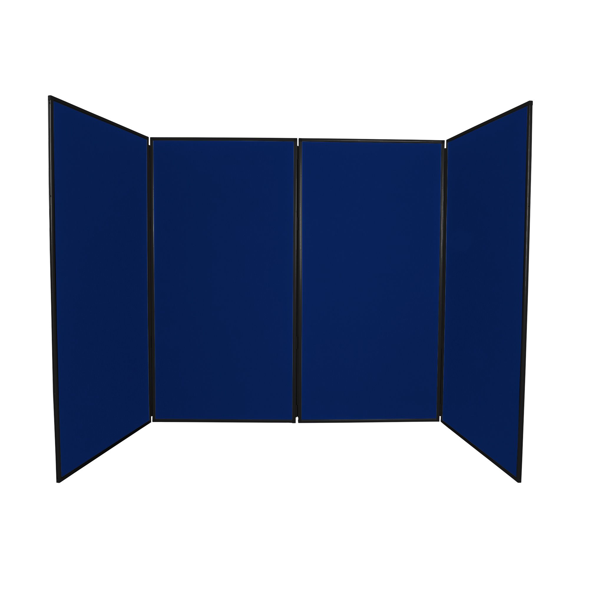4 Panel Jumbo Display Board Navy with Black Frame