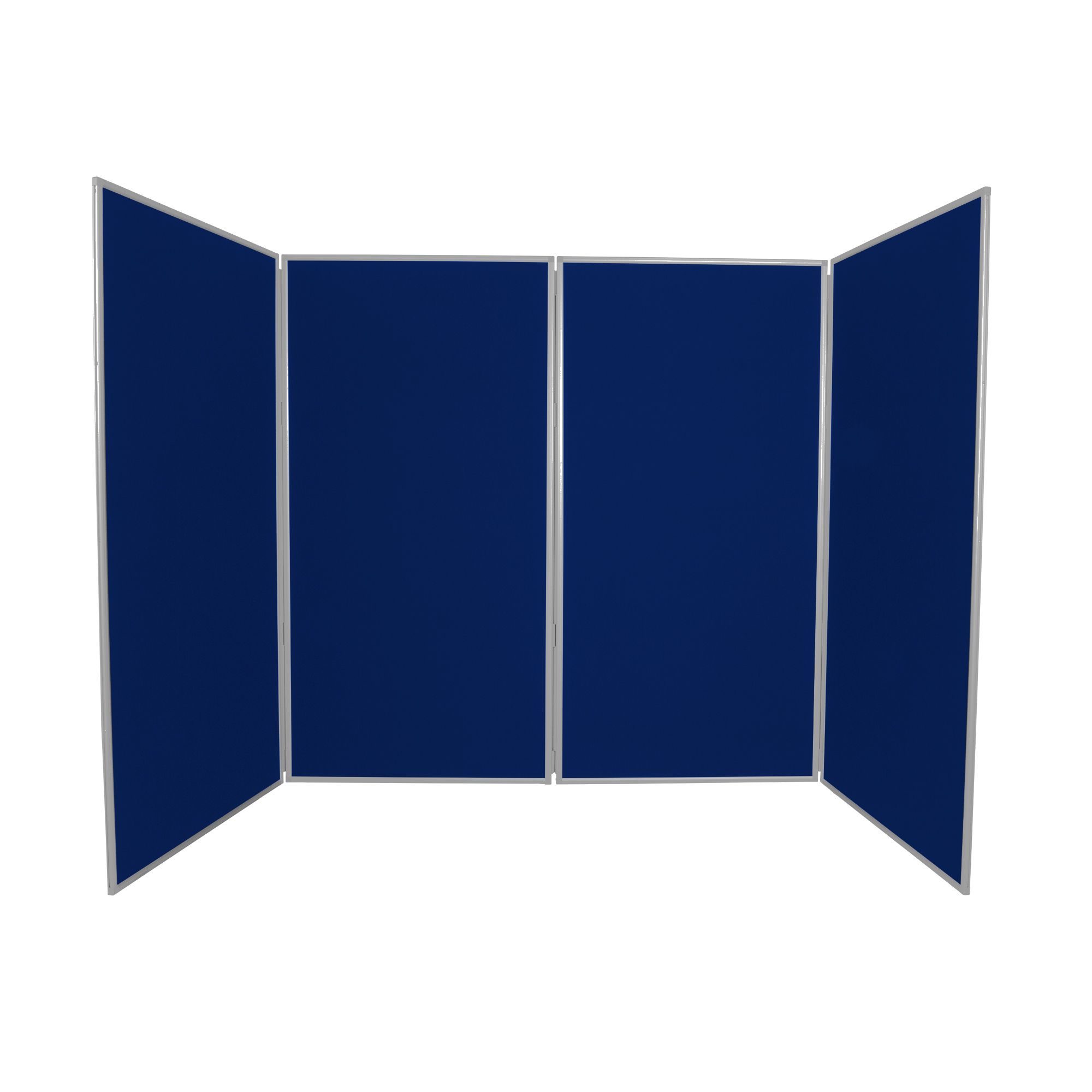 4 Panel Jumbo Display Board Navy with Grey Frame