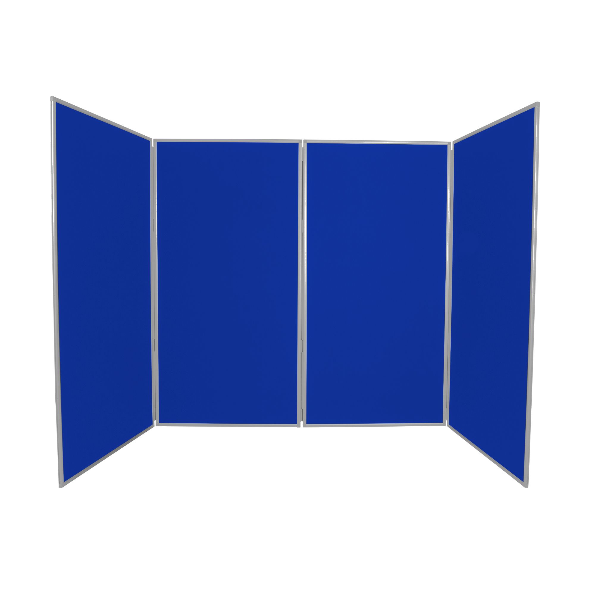 4 Panel Jumbo Display Board Blue with Grey Frame