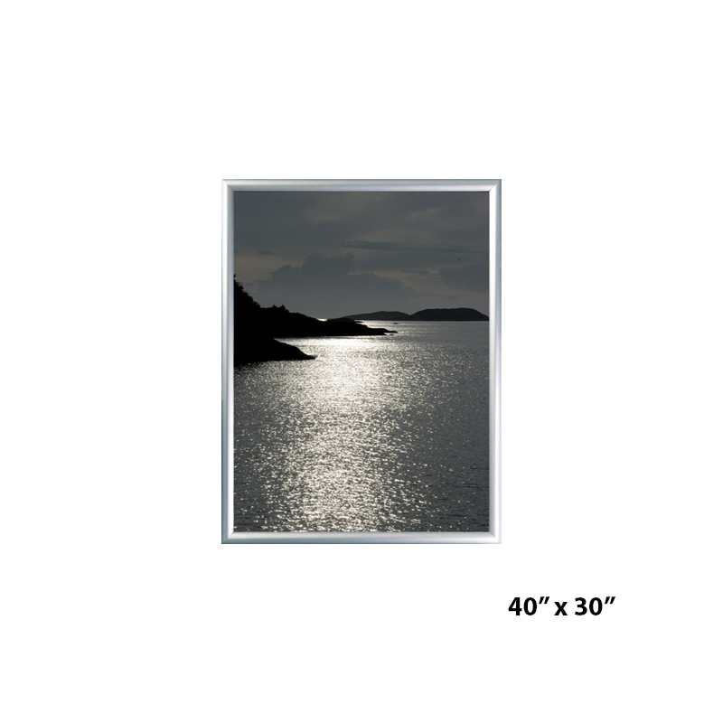 40x30 Standard Aluminium snap frame