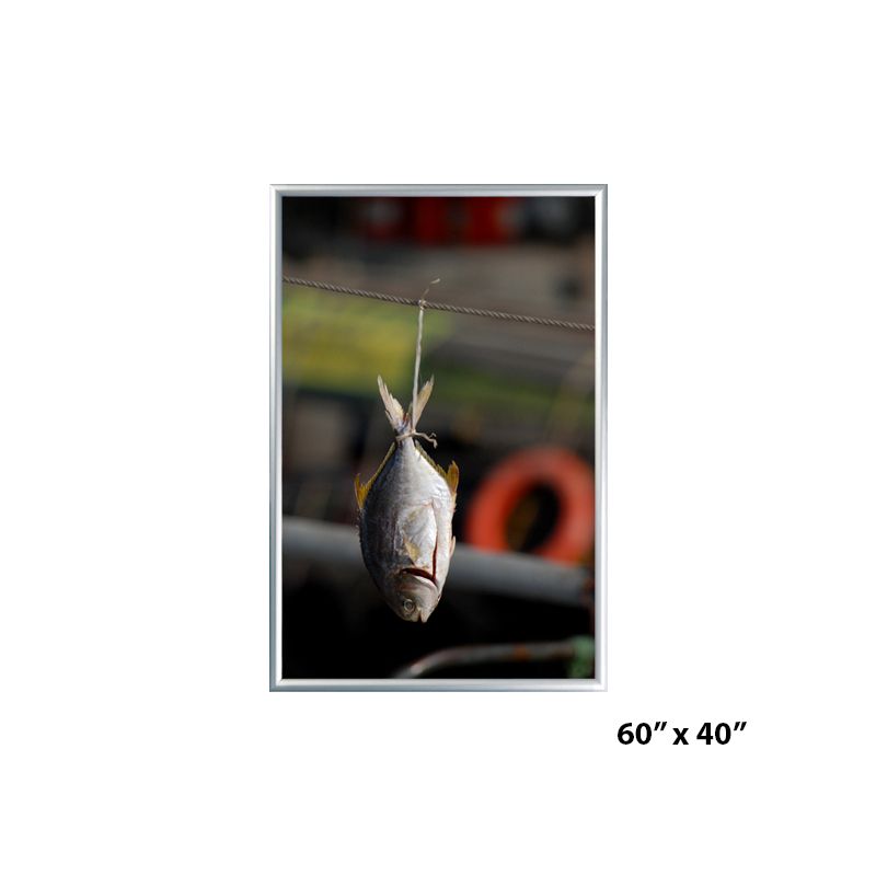 60x40 Tamper-proof Security Aluminium snap frame