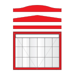 Available header options for A-Max aluminium noticeboards