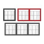 1, 2 & 3-bay A-Max aluminium noticeboards