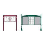 Glazing options for A-Multi aluminium noticeboards