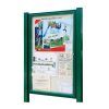 AF30-A1 aluminium noticeboard, post-mounted