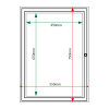External & internal dimensions of