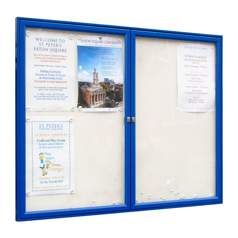 AF30-DA1 aluminium noticeboard, wall-mounted