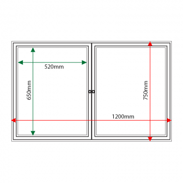 External & internal dimensions of