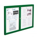 2-bay, A2, AF30 aluminium noticeboard