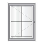 Available header options for AF30 aluminium noticeboards