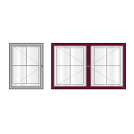 Single & 2-bay AF30 aluminium noticeboards