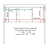 External & internal dimensions of AF30MC-2622G Aluminium Noticeboard, (centre bay unglazed)