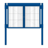 2 bay, single or double-sided, A1, A-Multi Contemporary aluminium noticeboard, glazed