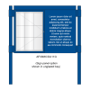 2 bay, single-sided, A1, A-Multi Contemporary, aluminium noticeboard, 1 bay glazed, showing sign panel option in unglazed bay
