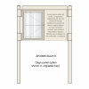 2 bay, single-sided, 4 x A4, A-Multi Contemporary, aluminium noticeboard, 1 bay glazed, showing sign panel option in unglazed bay