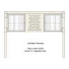 3 bay, single-sided, 6 x A4, A-Multi Contemporary aluminium noticeboard, 2 bays glazed, showing sign panel option in unglazed bay