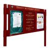 2 bay, single or double-sided, A2, A-Multi Contemporary aluminium noticeboard