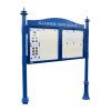 2 bay, single or double-sided, 6 x A4, A-Multi Decorative aluminium noticeboard