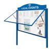 AF58-18A4 aluminium noticeboard