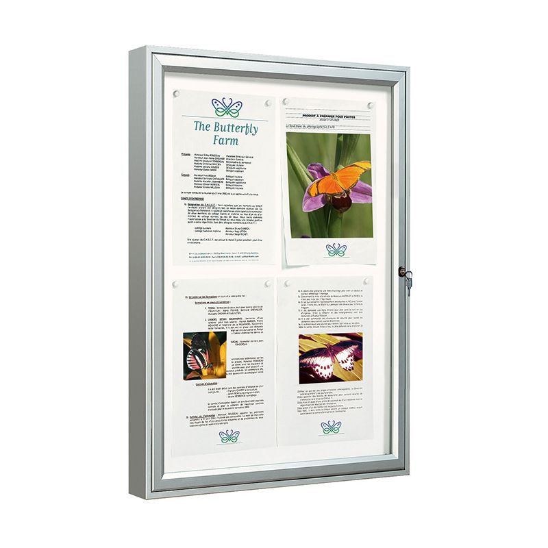 4 x A4 AF58 aluminium noticeboard