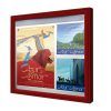 AF58-6A4 aluminium noticeboard, powder-coated finish