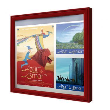 AF58-6A4 aluminium noticeboard, powder-coated finish