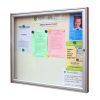 AF58-8A4 aluminium noticeboard, silver anodised finish