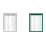 Available finishes for AF58 aluminium noticeboards
