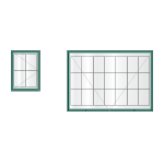 Available sises for AF58 aluminium noticeboards