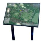 A1 information panel in steel and g.r.p.