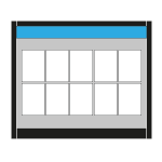 Largest Apogee, heavy-duty, recycled plastic noticeboard (with header)