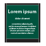 Apogee heavy-duty unglazed sign panel