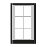 Smallest Apogee, heavy-duty, unglazed, recycled plastic, noticeboard