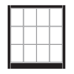 Apogee, wall-mounted, heavy-duty, unglazed recycled plastic noticeboard