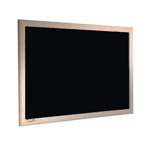 Black Wood Frame Wood Frame Premier Felt Noticeboard Black fabric