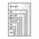 Budget poster case sizes