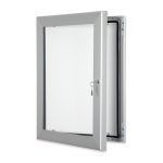 Budget aluminium poster case - detail