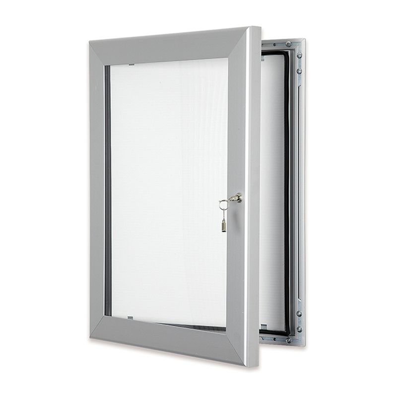 Budget aluminium poster case - detail